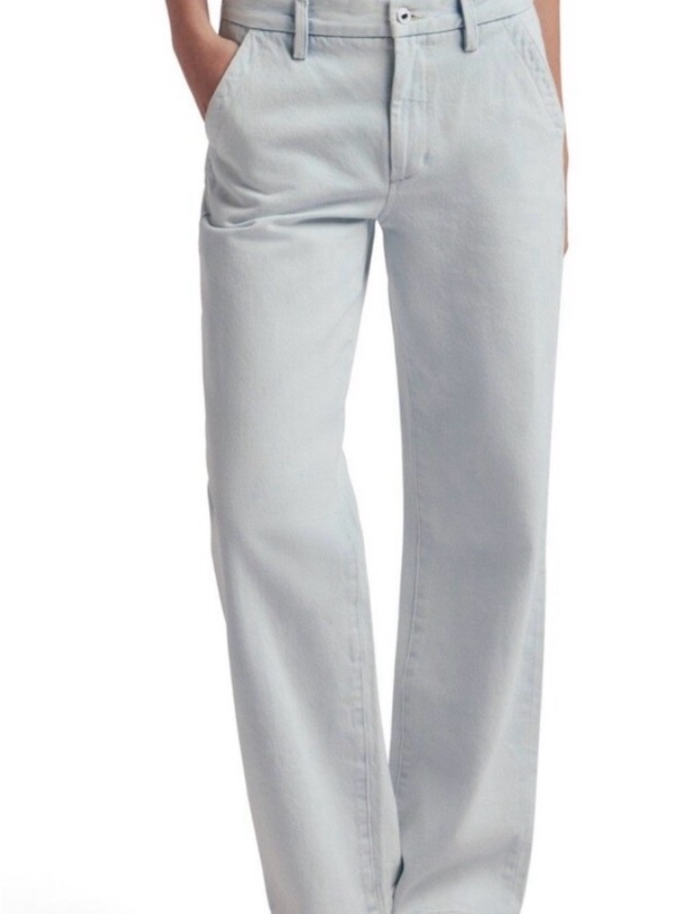 Favorite Daughter The Taylor Low Rise Wide Leg Denim Trousers